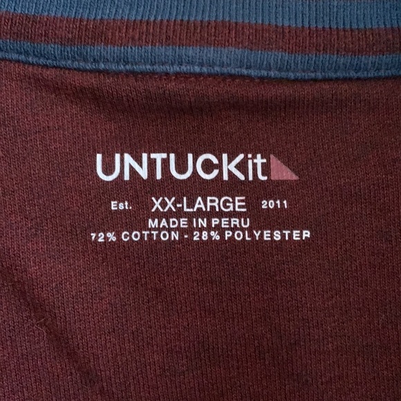 Untuckit Corral Quarter Zip Pullover Sweater - Picture 4 of 6